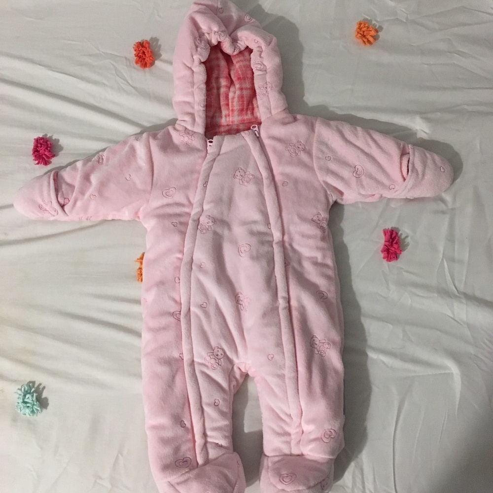 Baby girl Pink Winter Suit
